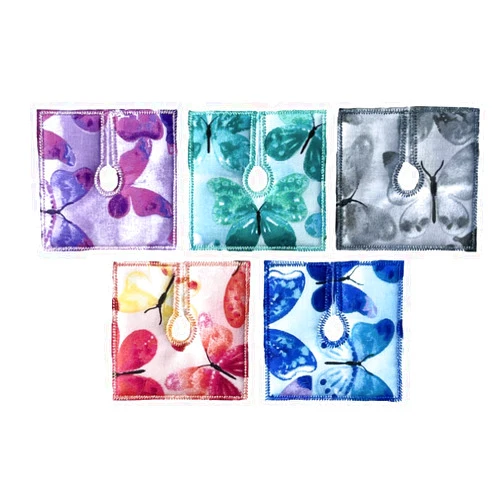 CUTIE BUTTON PADS Tracheostomy Dressing 5 Pack Pads G/J Tube Now 3 1/2 by 3 1/2