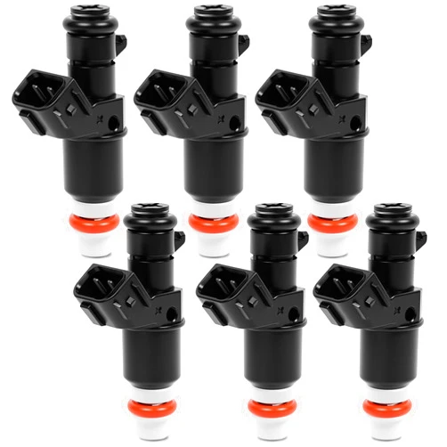 Autotiming Fuel Injectors Set of 6 Compatible with 2003-2017 Honda Odyssey Ridgeline Pilot Accord Replacement for Acura TL 2004-2008 MDX 3.5L 2003-2006 Replace 16450-RCA-A01