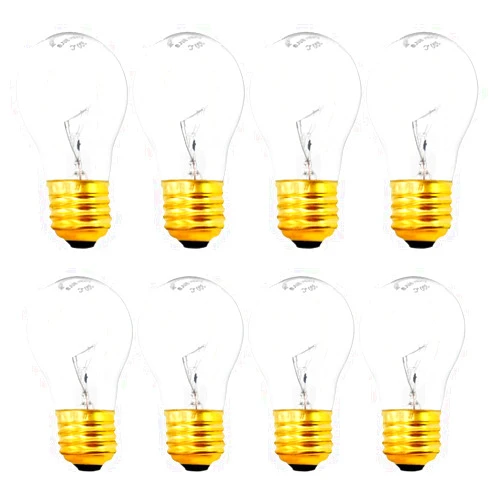 Haraqi 8 Pack A15 40W 120V with E26 Standard Medium Base, A15 Appliance Light Bulb for Ceiling Fan, Refrigerators, Ovens and 16.3 Inches Lava Lamp