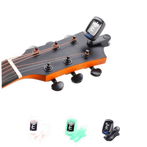 AXLOFO® Clip On Guitar Tuner For All Instruments, Ukulele, Guitar, Bass, Mandolin, Violin, Banjo, LCD Display, 360 Degree Rotating, Fast & Accurate (black)