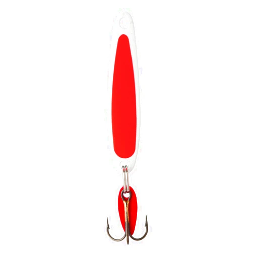 Bay De Noc 3FON 1 1/2-Inch Swedish Pimple Jig, 1/5-Ounce, Fluorescent Orange/Nickel