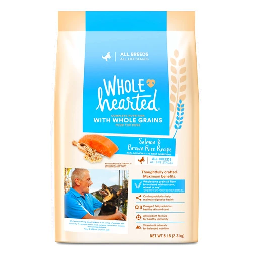 WholeHearted Whole Grains Salmon Recipe Dry Dog Food 5 lbs.