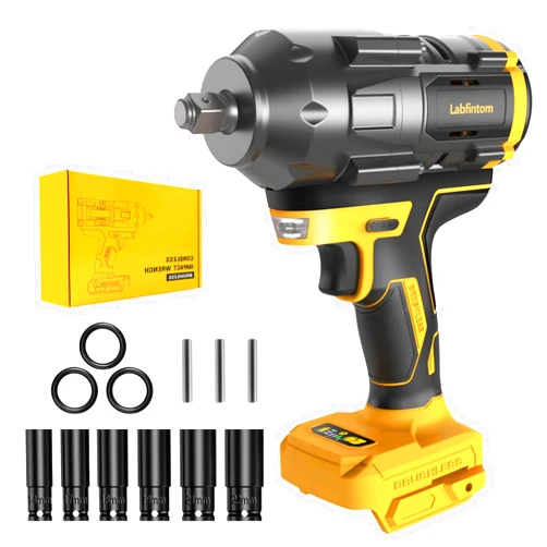 Labfintom Cordless Impact Wrench for De-Walt 20V Battery, 1/2