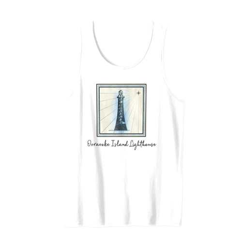 Mamaknows Ocracoke Island North Carolina Ocracoke Island Lighthouse North Carolina Nautical History Tank Top
