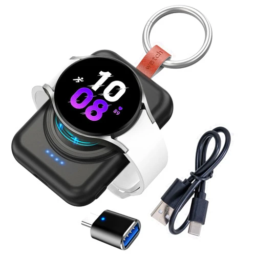 AsWant Watch Charger for Samsung,1800mAh Portable Charger for Galaxy Watch 6/6 Classic/5/5 Pro/4/4 Classic/3/Active 2, for Samsung Gear S3/Sport Watch Charger with Keychain