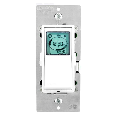 Leviton VPT24-1PZ Decora 24 Hour in Wall Timer White, 5.5