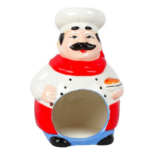 Servette Home Cute Sponge Holder for Home Décor Fat Chef Sponge Holder
