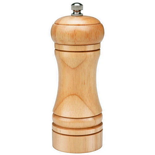 Gulex® Wood Pepper Grinder Pepper Mill, Adjustable Coarseness 5.5 Inches Wooden Peppermill, Ceramic Grinding Mechanism Salt Mill Refillable
