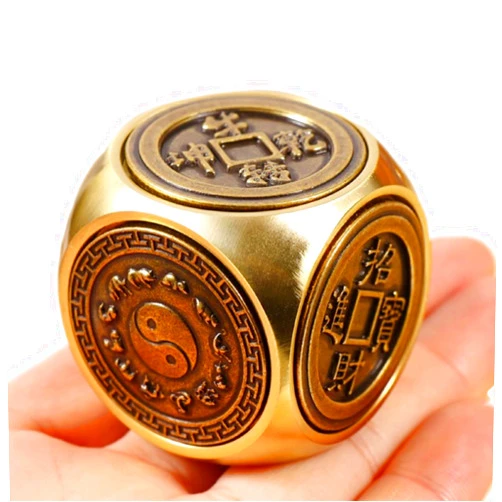 AYXXZJD Fidget Toys for Adults,Anti Anxiety Metal Fidget Spinner，Portable Handheld Metal Fidget Toy,Fidget Cube Desk Toys for Office（Large）