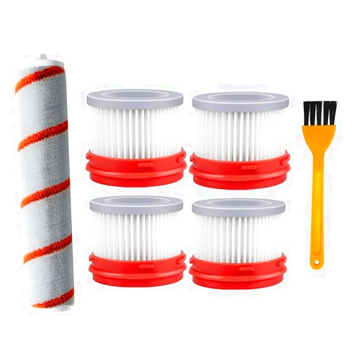 XvuaTeIw Soft Main Roller Brush Hepa Dust Filter Compatible with Dreame V8 V9 V9B V9D V9P XR V10 V11 V12 V16 Robot Vacuum Cleaner Parts(6pcs)