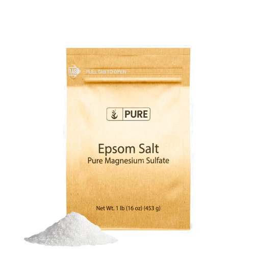 Pure Original Ingredients Epsom Salt (1 lb) Pure Magnesium Sulfate, Food Grade, Soaking Solution