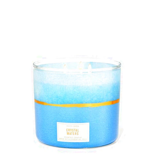Bath & Body Works Bath and Body Works White Barn 3 Wick Candle 14.5 oz / 411 g (Crystal Waters)