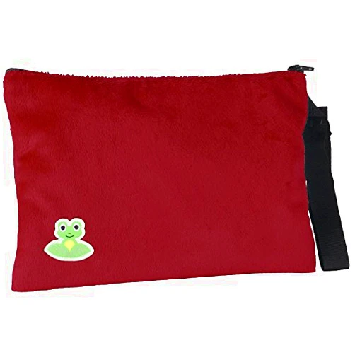 Coquí Baby Versatile Double-lined Wipes Bag for Cloth Wet Wipes 6 X 8.75 Inches (Minky Burgundy)