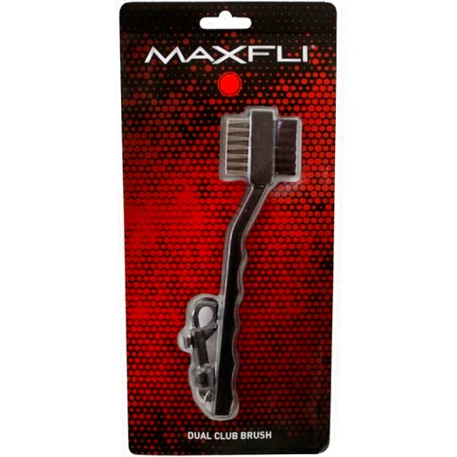 Maxfli Dual Wire Golf Club Brush w/Bag Clip Attachment