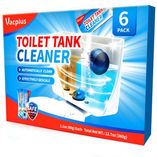 Vacplus Toilet Tank Cleaner, 6 Pack, Automatic Toilet Descaler, Toilet Mold Remover, Toilet Bowl Cleaners Remove Rust