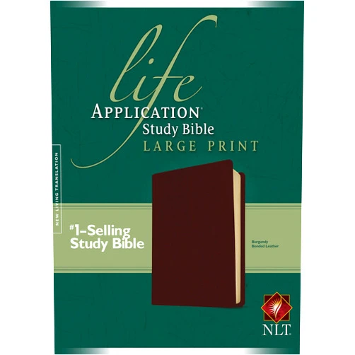 By Tyndale (Creator) NLT Life Application Study Bible, Second Edition, Large Print (Red Letter, Bonded Leather, Burgundy/maroon)