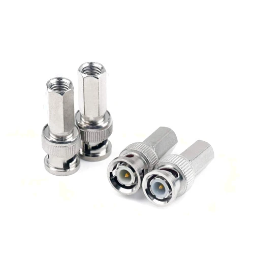 GalaxyElec 50 Pcs Twist On BNC Male RG59 Connectors for Adapter CVTV Coax Coaxial Security Cameras Lot Pack Plug Jack