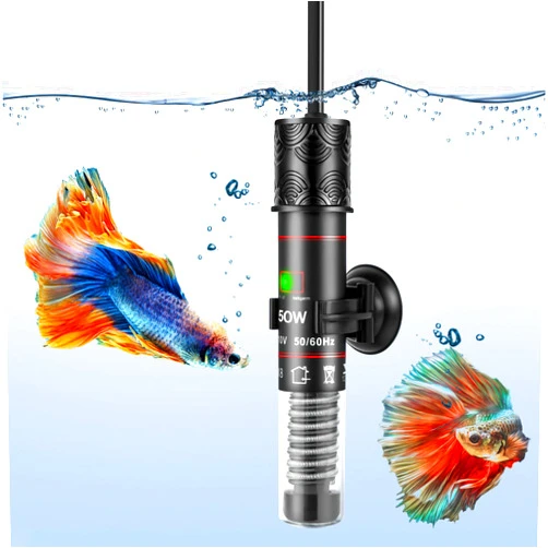 Pamaner 50W Small Aquarium Heater, Mini Fish Tank Heater for Preset Temperature 78℉, Water Heater for Freshwater Fish Tanks