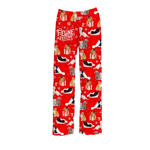 Collections Etc It's The Most Wonderful Time for A Beer Lounge Pants with Pockets
