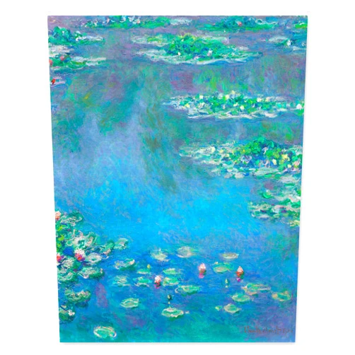 CLOUD NINE PRINTS | Monet Water Lilies Art, Claude Monet Landscape Print - Vintage French Country Wall Art, Turquoise Blue Coastal Decor, Summer Impressionist Flower Art (8x10 Print - Unframed)
