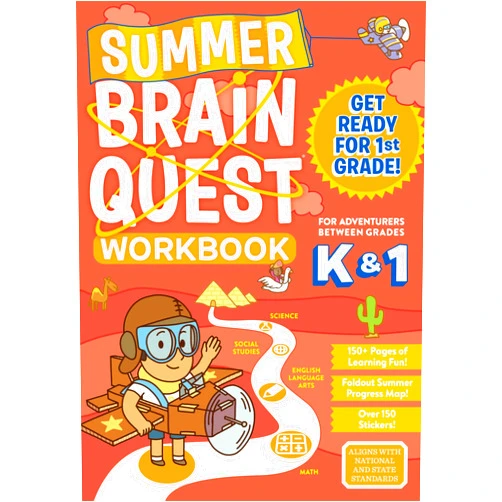 Workman Publishing,Megan Butler,Claire Piddock,Kimberly Oliver Burnim,Edison Yan,Maris Wicks Summer Brain Quest: Between Grades K & 1