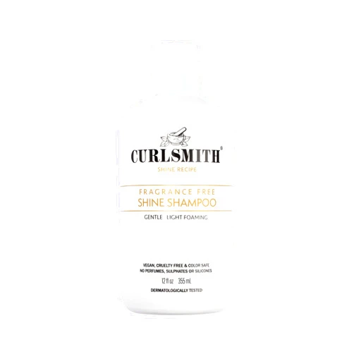 CURLSMITH - Shine Shampoo, Gentle, Sensitive, Fragrance Free Cleanser for All Curl and Hair Types, Vegan