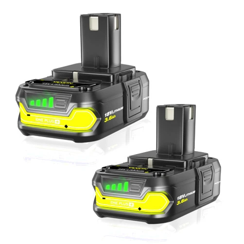 VANON 2Pack Replacement for Ryobi 18V Battery 3.6ah Batteries Replacement for Ryobi One 18V Cordless Tools P102 P107 P105 P104 P103 P108