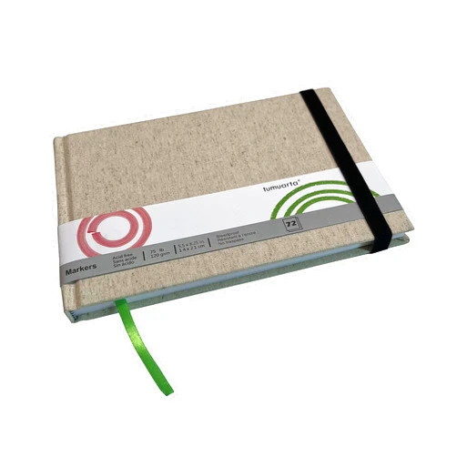 tumuarta Marker Paper Pad Sketchbook, 5.5x8.25, 72 Sheets, 144 Pages, 120GSM, 78 LB, Ideal for Alcohol Markers and Ink, Smooth Surface for Use as Travel Sketch Book and Tracing Paper Pad