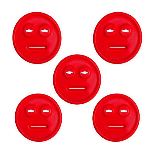 CILICO 5 Pack Red Meat Thermometer Probe Grommet for Grill, Replacement for Weber 85037 Smokey Mountain Cookers Accessories, and Other Grills DIY Probes