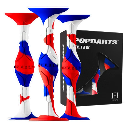Popdarts Elite Patriot Three Pack – Choose Your Colorway, Show Your Style, Dominate Every Match. Larger & Heavier Design for Ultimate Precision & Control – American League Tournament Approved