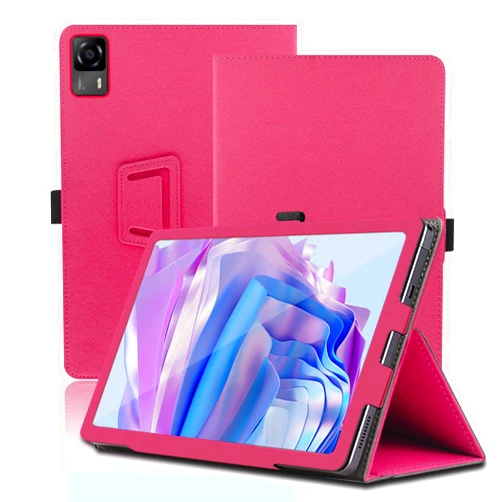 Envibe Case for Headwolf FPad5, 8.4 inch, Headwolf FPad5 Tablet Case, Folding Stand Protective Cover with Pencil Holder and Wrist Strap, Full Protection. (Red)