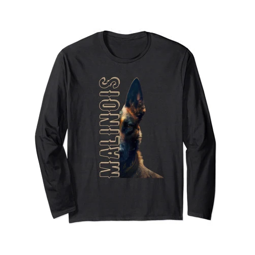 Hunde Dogs Männer Frau Frauen Geschenk Gift Malinois Belgian Shepherd Dog Long Sleeve T-Shirt