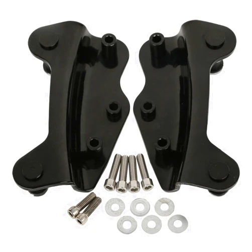 GREENLIGHTFOREST Black 4 Point Docking Hardware Kits Fits Road -(Gloss Black) -(Iron)