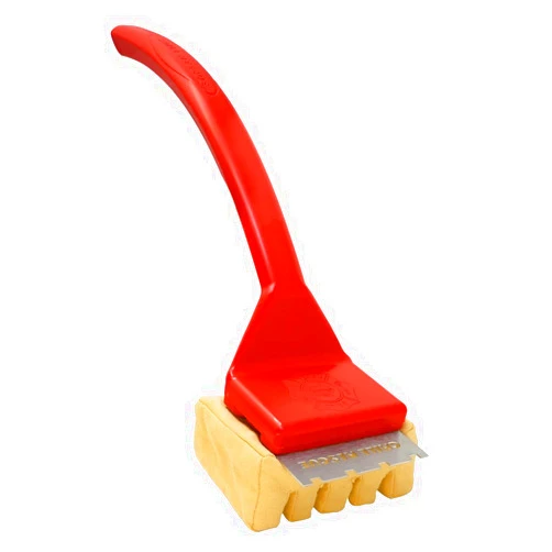Grill Rescue BBQ Replaceable Scraper Cleaning Head, Bristle Free - Durable and Unique Scraper Tools for Cast Iron or Stainless-Steel Grates, Barbecue Cleaner (Grill Grate Brush with Scraper)
