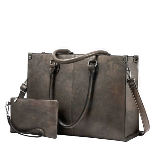 LOVEVOOK Laptop Bag for Women, 15.6 inch Laptop Tote Bag Vintage Work Bags for Women Computer Bag Office Briefcase Handbag