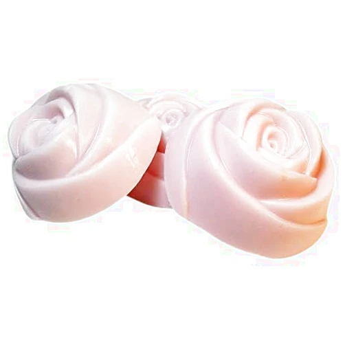 De'esse Boutique Carnation Scented Flower Shaped Soaps - 3 pc Shea Butter Goat Milk Soap