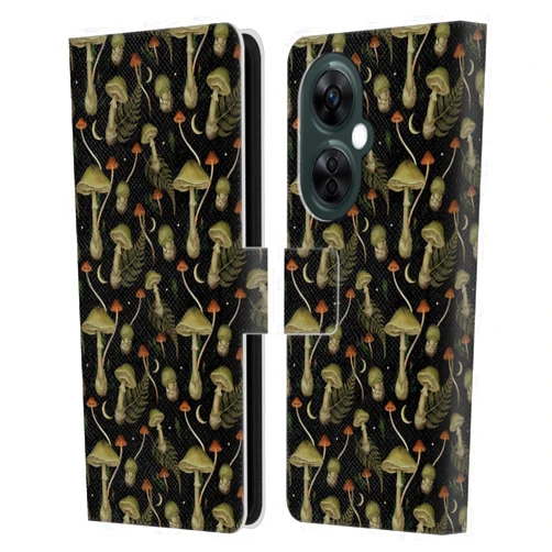 Head Case Designs Officially Licensed Episodic Drawing Death Cap Pattern Leather Book Wallet Case Cover Compatible with OnePlus Nord CE 3 Lite 5G