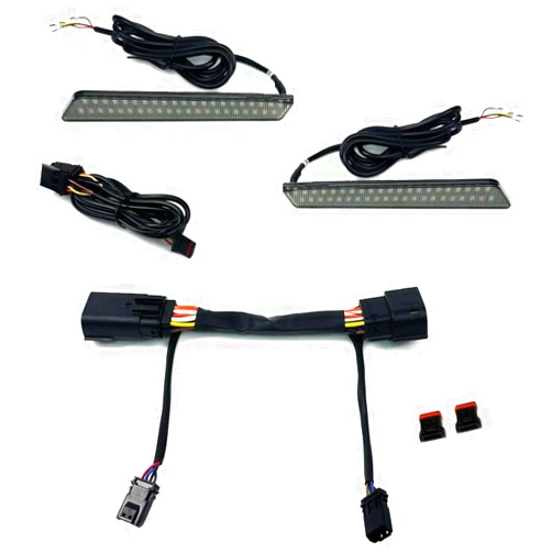 Custom Dynamics Saddlebag LED Latch Lights for '23-24 Harley FLTRXSE, FLHXSE & '24-Up Street Glide, Road Glide Models - Smoke, CD-LATCH-23-S