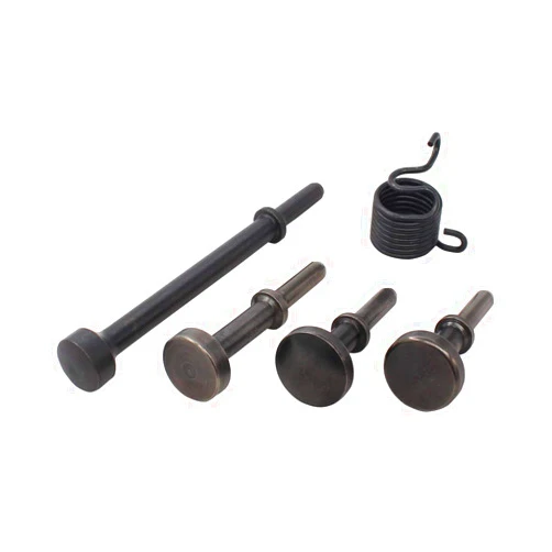 ApplianPar Pack of 5 Heavy duty Smoothing Pneumatic Air Hammer Pneumatic Chisel Bits Extended Length Tools Kit with Spring