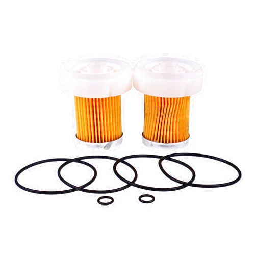 ZTUOAUMA 2X Fuel Filter 6A320-59930 PF9911 31A62-00317 with O-Rings 6A320-59950 6A320-59940 for Kubota B1410 B1610 B2301 B2320 B2410 B26 L2501 L2800 RTV900 for Mahindra 2216 2415 2516 3316 Tractors