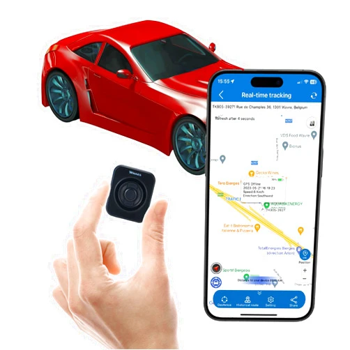 TKMARS Car Tracker Device Hidden 4G LTE Mini Magnetic GPS Tracker for Vehicles Small Portable GPS Car Tracker Anti-Theft Waterproof Tracker Device for Vehicles,Cars,People,Luggage,Kids