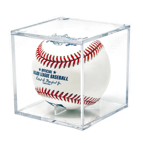 THE ORIGINAL BALLQUBE 8 Pack BallQube Baseball Display Case Autographed Baseball Case for Display UV Protected Baseball Cube Display Memorabilia Baseball Display Case Square Clear Sports Baseball Display Case Holder