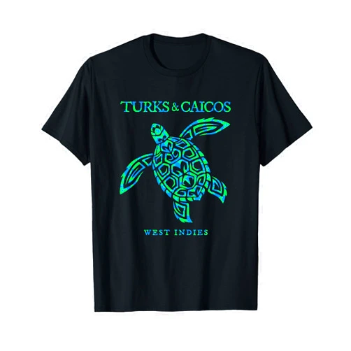 Turks and Caicos Islands Beach Vacation Souvenirs Turks and Caicos Islands Sea Turtle Boys Girls Souvenir T-Shirt