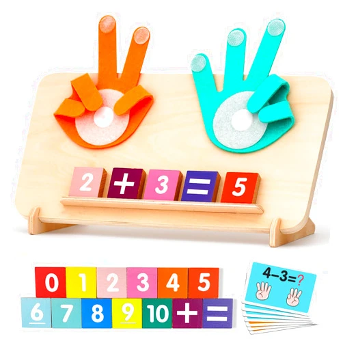 MOTREE Preschool Learning Toys for Toddlers 2-4, Educational Math Manipulatives Number Counting Blocks for Kids, Montessori Toys for 3-5 Year Old Boys Girls Birthday Gifts
