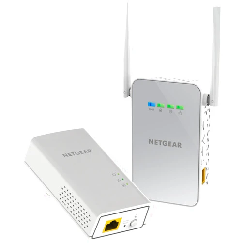 NETGEAR Powerline Adapter + Wireless Access Point Kit, 1000 Mbps Wall-Plug, 1 Gigabit Ethernet Ports (PLW1000-100NAS), 1 Gbps Kit - Wireless