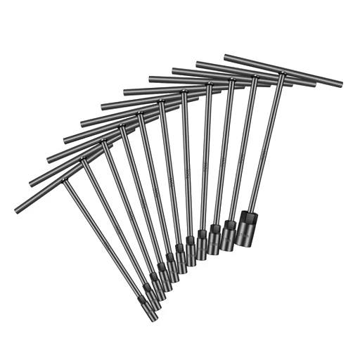 Pgroup T-Handle Metric Socket Wrench Set 6-Point (6mm-19mm) Chrome Vanadium Steel