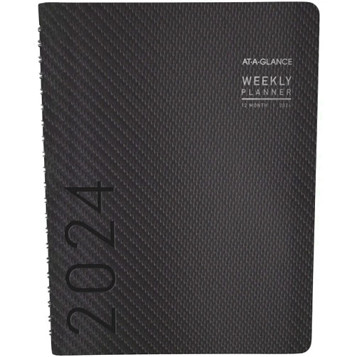 AT-A-GLANCE 2024 Weekly & Monthly Planner, Half-Hourly Appointment Book, 8-1/4