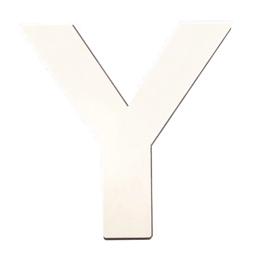 Fuyit Wood Letters Y, 12 Inch Tall 1/4 Inch Thick Blank Unfinished Wooden Letter for DIY Crafts, Painting, Wall Arts, Home & Party Decor