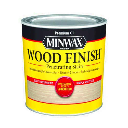Minwax Wood Finish 227654444, 1/2 Pint, Simply White