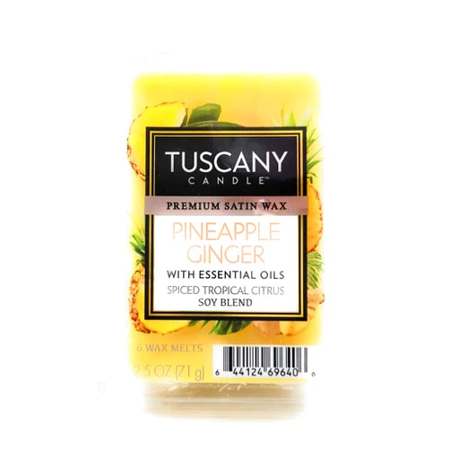 Tuscany Candle Pineapple Ginger 2.5oz Premium Satin Wax Melts